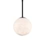 Modern Forms Pisces 8" Wide LED Mini Pendant Black