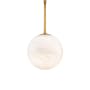 Modern Forms Pisces 8" Wide LED Mini Pendant Aged Brass