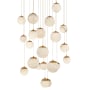 Modern Forms Pisces 21 Light 26" Wide LED Multi Light Pendant Aged Brass