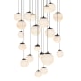 Modern Forms Pisces 21 Light 26" Wide LED Multi Light Pendant Black