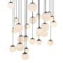 Modern Forms Pisces 25 Light 28" Wide LED Multi Light Pendant Black