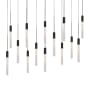 Modern Forms Magic 14 Light 10" Wide LED Abstract Multi Light Pendant Black
