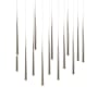 Modern Forms Cascade 14 Light 10" Wide LED Suspension Multi Light Pendant Polished Nickel