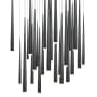 Modern Forms Cascade 25 Light 28" Wide LED Suspension Multi Light Pendant Black
