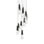 Modern Forms Kilt 9 Light 17" Wide LED Suspension Multi Light Pendant Black