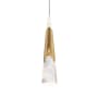 Modern Forms Kilt 4" Wide LED Suspension Mini Pendant Aged Brass