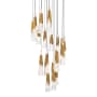 Modern Forms Kilt 21 Light 26" Wide LED Suspension Multi Light Pendant Aged Brass