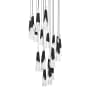 Modern Forms Kilt 21 Light 26" Wide LED Suspension Multi Light Pendant Black