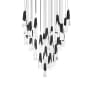 Modern Forms Kilt 41 Light 36" Wide LED Suspension Multi Light Pendant Black