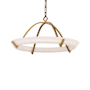 Modern Forms Copa 26" Wide LED Ring Chandelier with Spanish Alabaster Shade Aged Brass