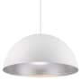 Modern Forms Yolo Light 36" Wide Integrated LED Pendant Silver Leaf / White