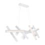Modern Forms Chaos 48" Wide LED Suspended Abstract Chandelier Brushed Aluminum