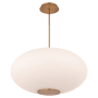 Modern Forms Illusion 22" Wide Switchable Color Temperature LED Pendant - Set to 3500K Aged Brass