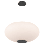 Modern Forms Illusion 22" Wide Switchable Color Temperature LED Pendant - Set to 3500K Black