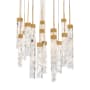 Modern Forms Minx 21 Light 26" Wide LED Crystal Multi Light Pendant Aged Brass