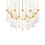 Modern Forms Minx 41 Light 36" Wide LED Crystal Multi Light Pendant Aged Brass