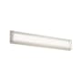Modern Forms Ice Bar 28" Wide LED Bath Bar with Mitered Glass Shade - 3000K Brushed Nickel