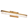 Modern Forms Minx 29" Wide LED Bath Bar with Reclaimed K5 Crystal Shade Aged Brass