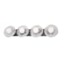 Modern Forms Fresco 4 Light 34" Wide LED Vanity Light with Artisanal Glass Shades Brushed Nickel