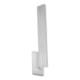 Modern Forms Mako 22" Tall LED Outdoor Wall Sconce - 3500K Brushed Aluminum