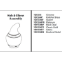 Moen Replacement Handle Hub Polished Chrome