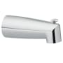 Moen 7" Wall Mounted Tub Spout with 1/2" IPS Connection from the Chateau Collection (With Diverter) Chrome