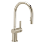 Moen Cia 1.5 GPM Single Hole Pull Down Kitchen Faucet with Voice Activation Polished Nickel
