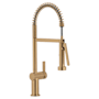 Moen Cia 1.5 GPM Pre-Rinse Semi-Professional Pull Down Kitchen Faucet with Power Boost Pro Spray Bronzed Gold
