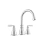 Moen Hilliard 1.2 GPM Widespread Bathroom Faucet with Pop-Up Drain Assembly and Duralock Technology Chrome