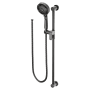 Moen 1.75 GPM Multi-Function Hand Shower Package - Includes Slide Bar and Hose Matte Black