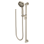 Moen 1.75 GPM Multi-Function Hand Shower Package - Includes Slide Bar and Hose Brushed Nickel