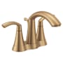 Moen Glyde 1.2 GPM Centerset Bathroom Faucet with Pop-Up Drain Assembly Bronzed Gold