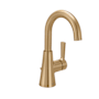 Moen Jase 1.2 GPM Single Hole Bathroom Faucet with Pop-Up Drain Assembly Bronzed Gold
