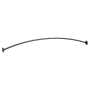 Moen Triva Curved Wall Mounted Curtain Rod with Adjustable Length Matte Black