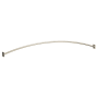 Moen Triva Curved Wall Mounted Curtain Rod with Adjustable Length Brushed Nickel