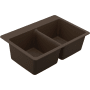 Moen Granite Series 33" Undermount Double Basin Granite Kitchen Sink Mocha