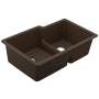Moen Granite 33" Undermount Double Basin Granite Kitchen Sink Mocha