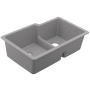 Moen Granite 33" Undermount Double Basin Granite Kitchen Sink Gray