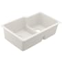 Moen Granite 33" Undermount Double Basin Granite Kitchen Sink White