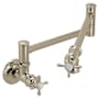 Moen Weymouth 5.5 GPM Wall Mounted Single Hole Pot Filler Polished Nickel