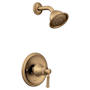 Moen Dartmoor Shower Only Trim Package with 2.5 GPM Single Function Shower Head Bronzed Gold