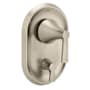 Moen Jase Three Function Pressure Balanced Valve Trim Only with Dual Lever Handles and Integrated Diverter - Less Rough In Brushed Nickel