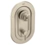 Moen Gibson 3 Function Pressure Balanced Valve Trim Only with Double Lever Handles, Integrated Diverter - Less Rough In Brushed Nickel