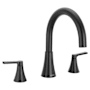 Moen Jase Deck Mounted Roman Tub Filler Matte Black