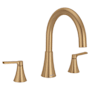 Moen Jase Deck Mounted Roman Tub Filler Bronzed Gold