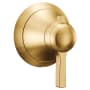 Moen Flara Volume Control Valve Trim with Single Lever Handle - Less Rough in Brushed Gold
