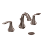 Moen Eva 1.2 GPM Widespread Bathroom Faucet with Rough-in Valve and Pop-Up Drain Assembly included Oil Rubbed Bronze