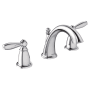 Moen Brantford 1.2 GPM Widespread Bathroom Faucet with Rough-in Valve and Pop-Up Drain Assembly included Chrome