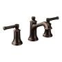 Moen Dartmoor 1.2 GPM Widespread Bathroom Faucet with Pop-Up Drain Assembly Oil Rubbed Bronze