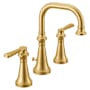 Moen Colinet 1.2 GPM Widespread Bathroom Faucet with Pop-Up Drain Assembly Brushed Gold